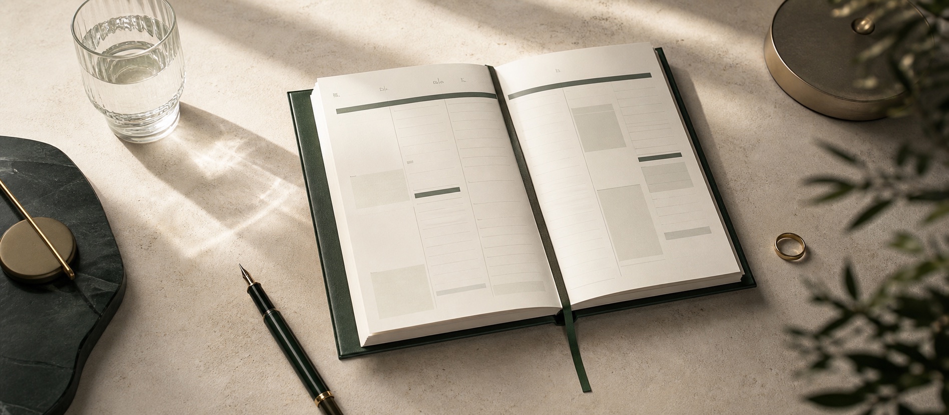 A premium weekly health planner representing the protected member protocol